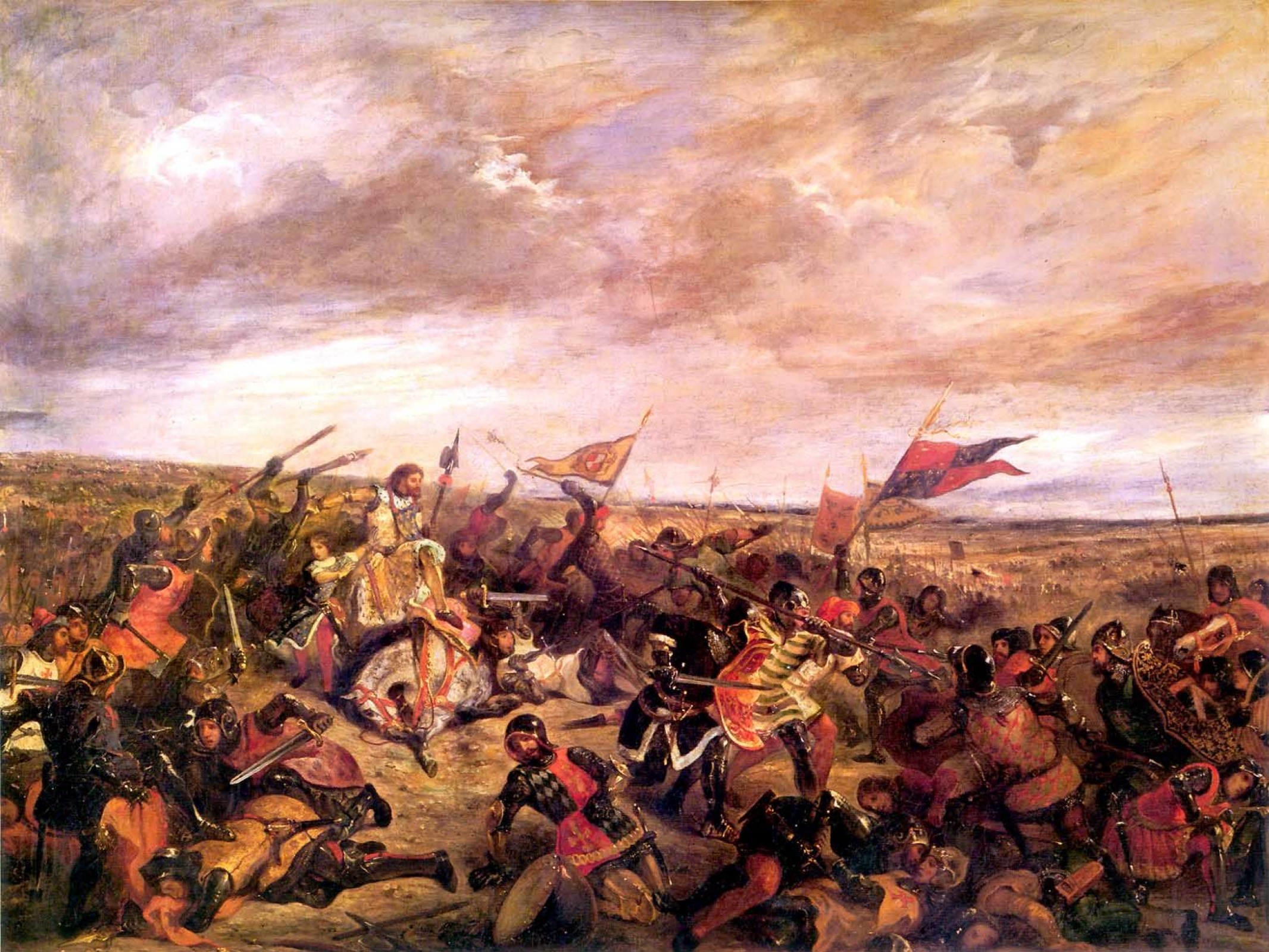 La bataille de Poitiers d'Eugène Delacroix