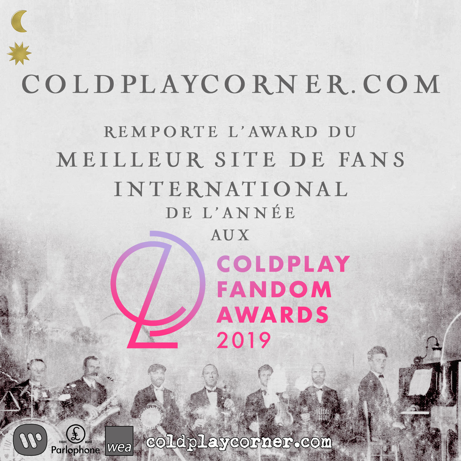 ColdplayCorner remporte un CFAwards 2019